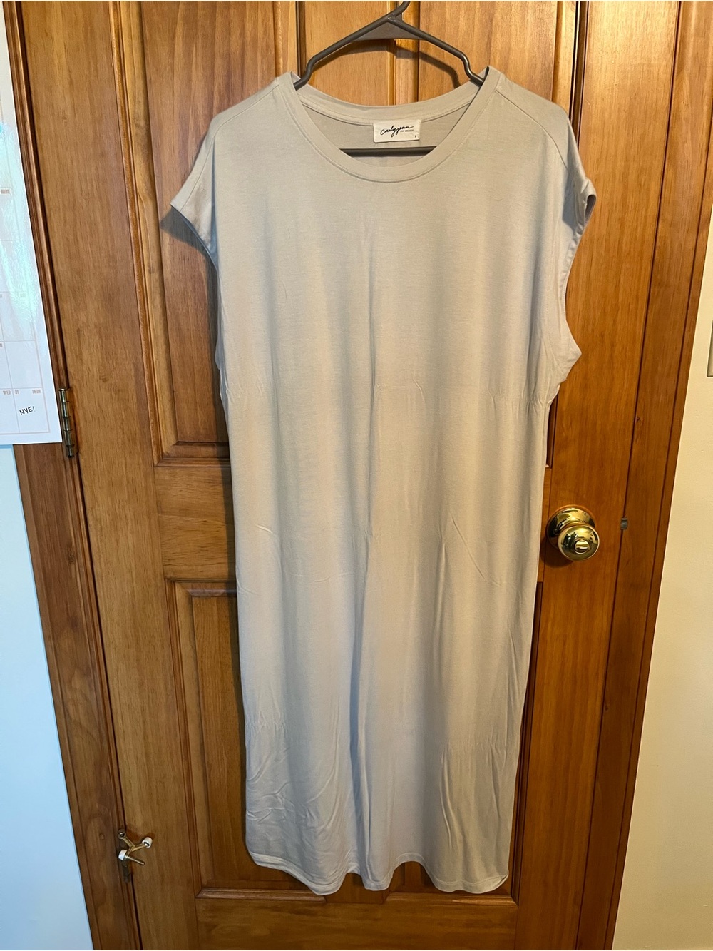 Carly Jean Los Angeles Dress - Beige/Grey